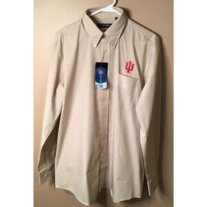 Indiana Hoosiers Men's Long Sleeve Button Down Woven Shirt,